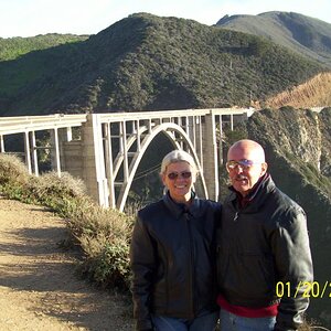 Jennifer and Dudley, CA Hwy 1
