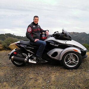 my on the Spyder, taken on Mt. Diablo, fun ride on the Spyder