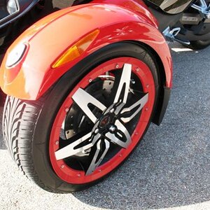 Newly painted wheel ring