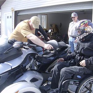 damn, I forgot the " I am going a 100+ into a corner and my ass slips off the seat strap"