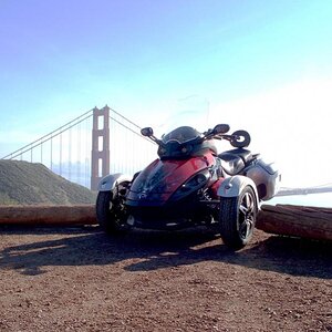 Spyder at Golden Gate Bridge