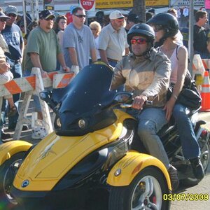 Passing Spyder on Main Street