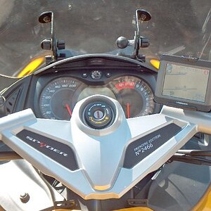 GPS Mounted on Handlebar