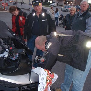 (l-r)  Producer, Director, and bjt (signing)