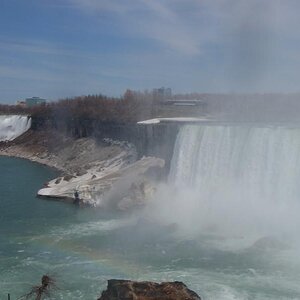 Canadian and American falls