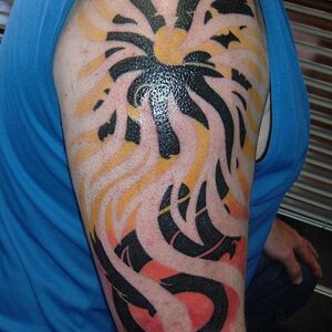 My right arm, tribal dragon