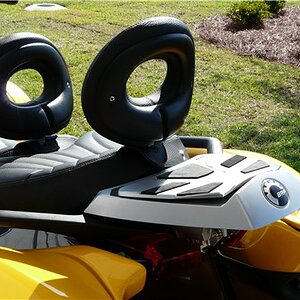 Bike with Sport Rack installed, before tank was installed.