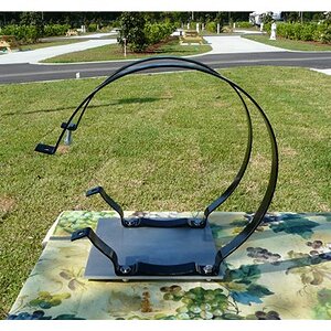 Brackets are provided with tank.  Plate is extra.