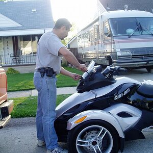 Mels installing new screen