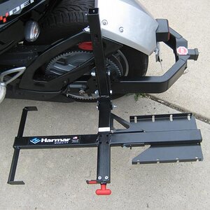 side view rack pulled down