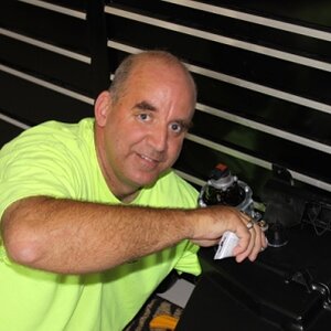 Larry putting the seal around the 12volt accessory hole.