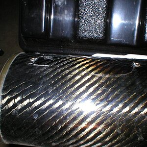 Carbon Fiber Micron Exhaust missing emblem