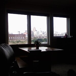View of the Cincy Skyline from my Condo on the river