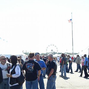 Suffolk Peanut Festival in the back ground.