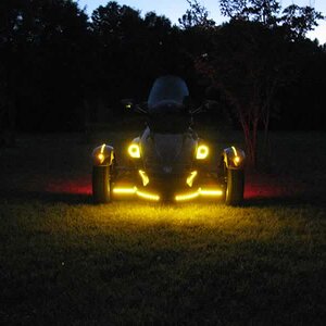 Nose cone, ground effects, fog light rings, fender tips, TricFenderz, and ESI Day Runners