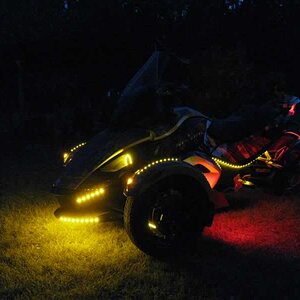 Nose cone, ground effects, fog light rings, fender tips, TricFenderz, Side Markers, and ESI Day Runners with LED Mud Flaps