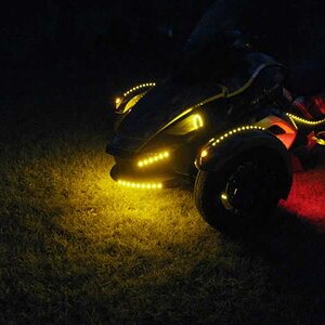 Nose cone, ground effects, fog light rings, fender tips, TricFenderz, Side Markers, and ESI Day Runners with LED Mud Flaps