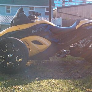 My 2008 with 17" after market car rims