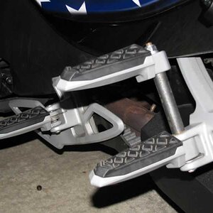 3/4 view from rear of foot pegs