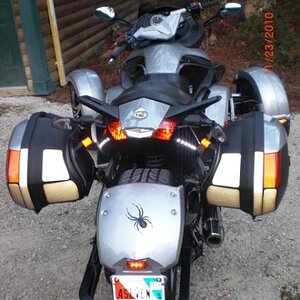 Reflector on the sadlle bags