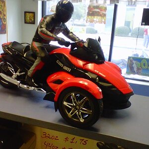 My R/C Can Am spyder. Not available to have one silver like my Silver Flame.
