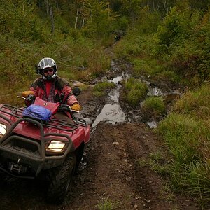 Northern Ontario roads, not exactly Spyder friendly.
