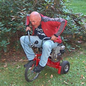 Dudley on the Trike!