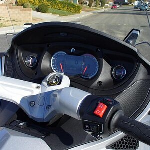 Installed the optional OEM gauges