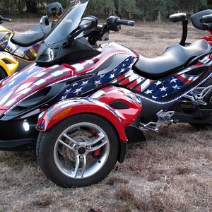 Side view of Tanya's Spyder