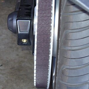 Had to align rear belt