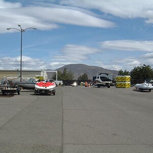 The procession from the service area