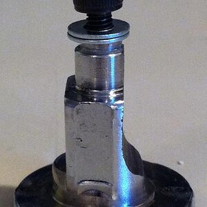 Clutch lever adjuster side view