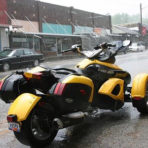 Waiting out the rain