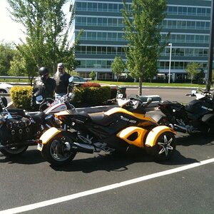 Karen and her husband at Chick-Fil-A  4-30-11