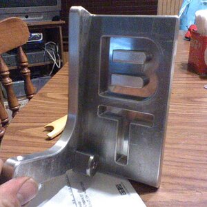 MY NEW LICENSE PLATE MY BUDDY MACHINED FOR ME WITH MY INITIALS IN BACK