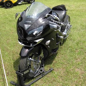 One of the show sponsors bikes