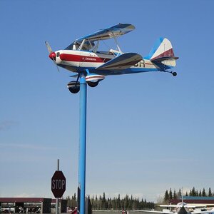 Soldotna, Alaska  - Weather Vane - Two holer Pitts