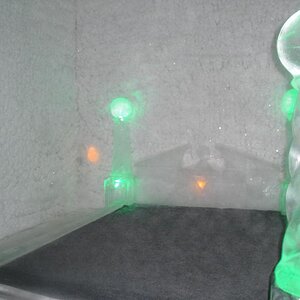 Chena Hot Springs, Alaska - Ice Museum bed room.