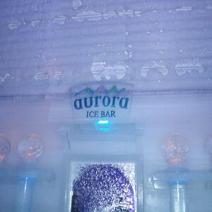 Chena Hot Springs, Alaska - Ice Museum bar.