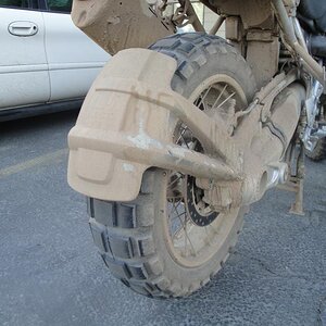 After the Dalton Highway - Hubbies rear tire.