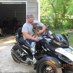 me and my little four legged boy