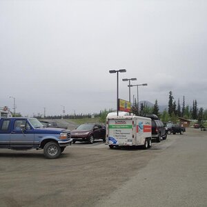 Teslin, Yukon Territory - Line for gas.