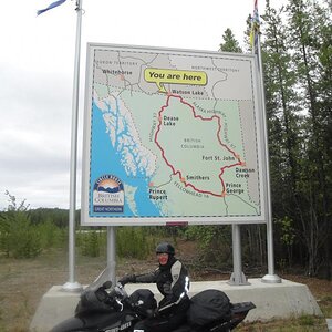 Watson Lake, Yukon Territory - I am here.