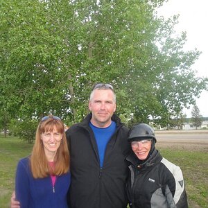 Met Dave and Helga in Fort Nelson, B.C.