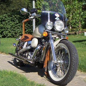 97 Honda 1/off custom Bobber,, this machine get's a new facelift on a regular basis..