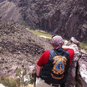Stephan at the Rio grand Big Bend