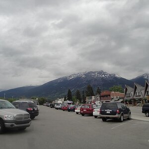 Jasper national Park, Alberta - Downtown Jasper.