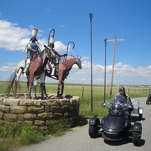Calgary, Alberta to Helena, Montana - Blackfeet Reservation Boundary.