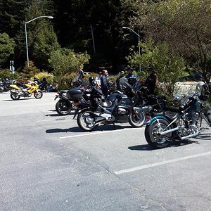 Folks just hang out and take it in up here. Yoy pretty much see it all!