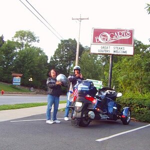 JC & CJ at Bogarts for steak